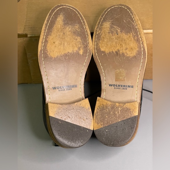 Wolverine black suede and leather boots men’s 9 - Picture 9 of 9